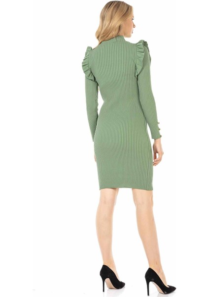 WP224 Yeşil Triko Elbise fırsatları