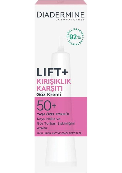Diadermie Lift+ Kırışıklık Karşıtı 50+ Göz Kremi 15 ml