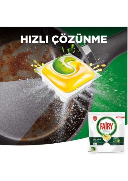 Hepsi Bir Arada Limon 36 Yıkama Makine Kapsülü x5
