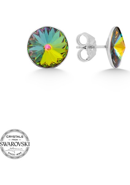 Union Swarovski Crystal Kadın Vitrail Medium Taşlı 12MM Çivili Gümüş Küpe fiyatları