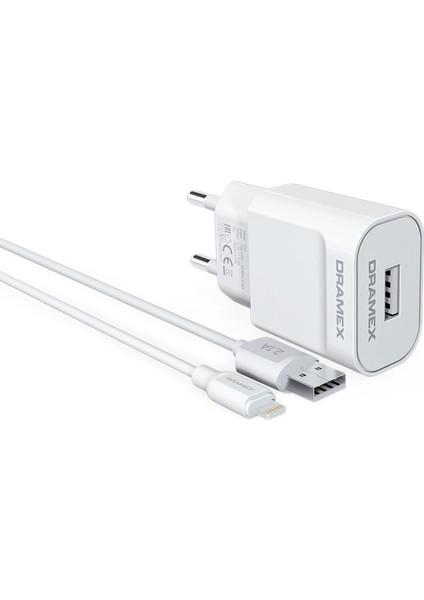 D21T 2.1A Type-C – USB Şarj Adaptörü & Şarj Data Kablosu