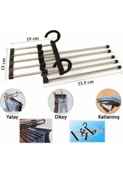 Hareketli Pantolon Askılığı 5 in 1 indirimleri