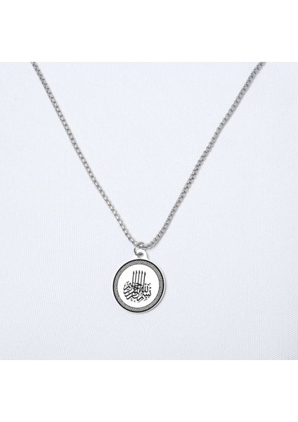 Besmele Yazılı Çelik Kolye