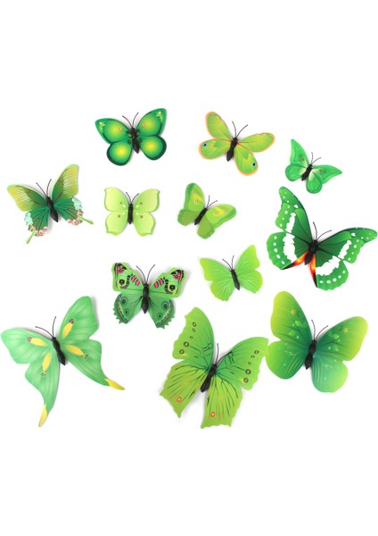 12 Adet Yapay Kelebek (Yurt Dışından)