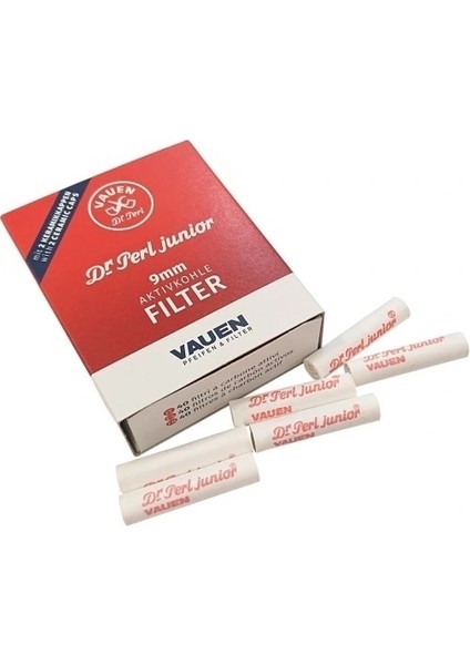40'lı Dr. Perl Junior Vauen Filtre 9 mm. Pipo Filitresi pp10