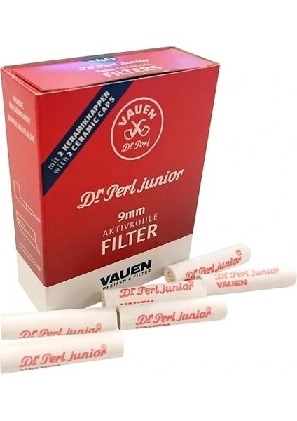 40'lı Dr. Perl Junior Vauen Filtre 9 mm. Pipo Filitresi pp10
