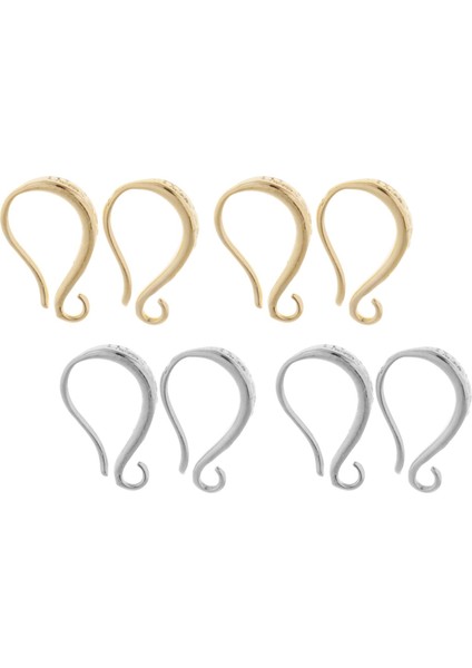 8x Küpe Kancaları Metal Kulak Teli Dıy Kadın Mücevher Yapımı Küpe Boncukları (Yurt Dışından)