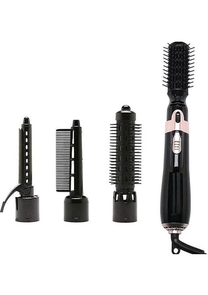4 In 1 Styling Aracı Saç Kurutma Makinesi Saç Bigudi Tarak Salon Profesyonel Elektrikli Saç Kurutma Makinesi (Yurt Dışından)