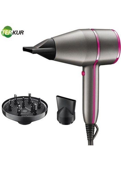 Iyonik Saç Kurutma Makinesi Güçlü Kurutucular Saç 2 Hız 3 Isıtma Salonu ve ev Kullanımı Fast Kurutma Makinesi (Yurt Dışından)