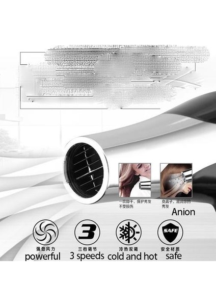 3000 Watt Tam Boy Pro Pro Saç Kurutma Makinesi Mesleki Salon Bere Kurutucu (Yurt Dışından)