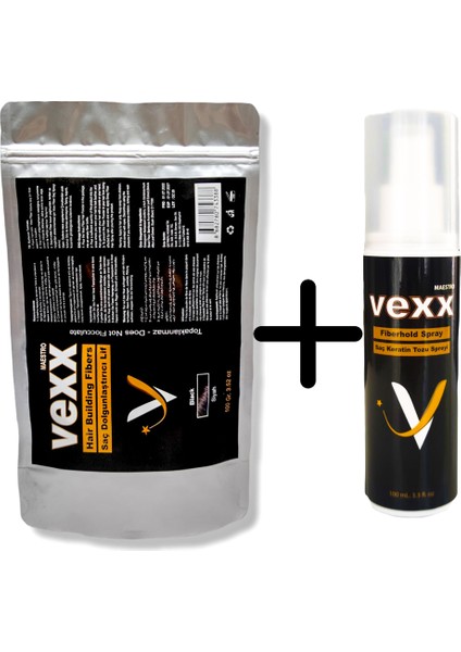 Vexx 100 gr Saç Tozu + 100 ml Sabitleyici Sprey Set