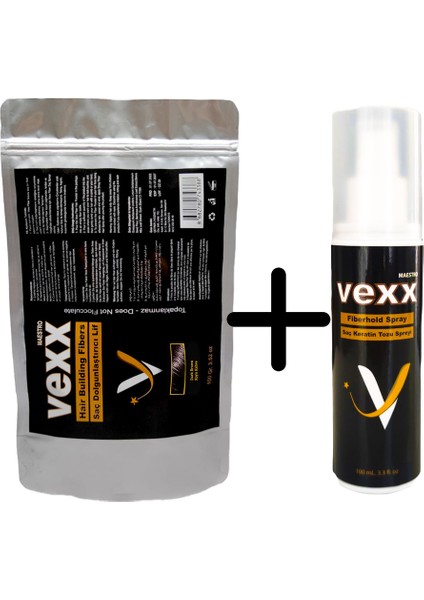 Vexx 100 gr Saç Tozu + 100 ml Sabitleyici Sprey Set