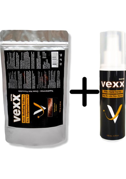 Vexx 100 gr Saç Tozu + 100 ml Sabitleyici Sprey Set