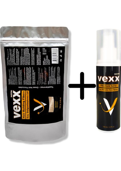 Vexx 100 gr Saç Tozu + 100 ml Sabitleyici Sprey Set