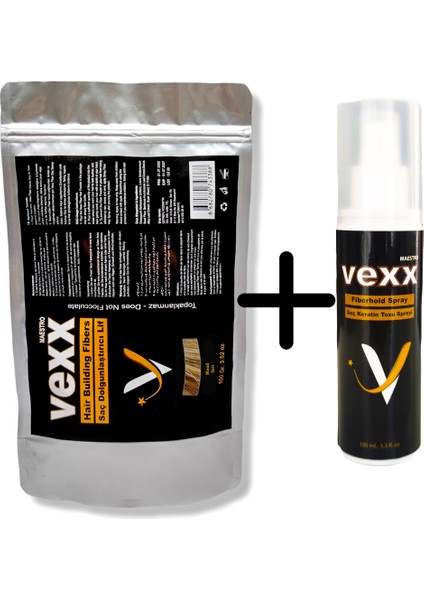 Vexx 100 gr Saç Tozu + 100 ml Sabitleyici Sprey Set