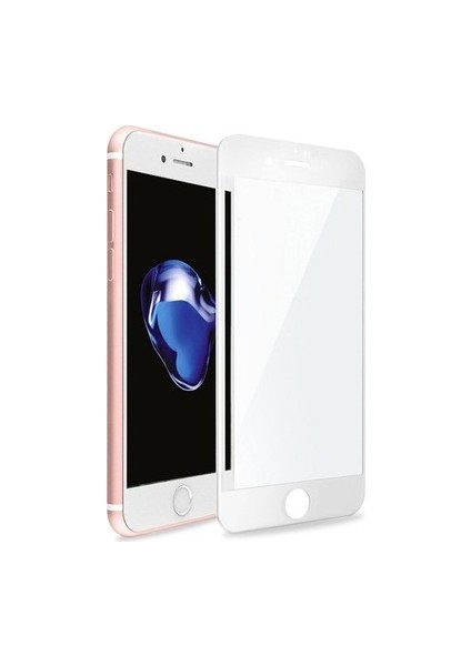 Iphone 7 Plus 8 Plus Uyumlu Tam Kaplayan Ekran Koruyucu - 9d Nano Darbe Emici Temperli Kırılmaz Cam