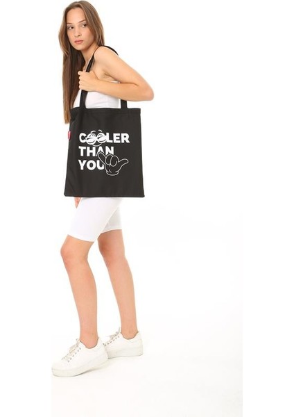Siyah Bez Çanta Cooler Than You Baskılı fiyatları