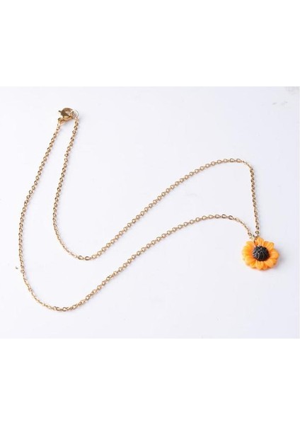 Zincir Yeni Ayçiçeği Küçük Daisy Çiçekler Charm Kolye 2mm (Yurt Dışından)