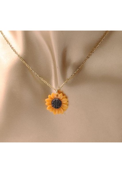 Zincir Yeni Ayçiçeği Küçük Daisy Çiçekler Charm Kolye 2mm (Yurt Dışından)
