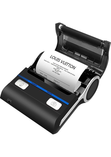 Ptfis Mil Taşınabilir Kablosuz Bluetooth Termal Yazıcı 80mm