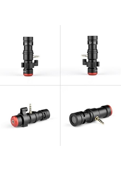Andoer MIC06 Mini Fiş Smartphone Mikrofon Mıc 3.5mm Trrs Fiş Smartphone Video Kayıt Canlı Yayın Şarkı Mikrofonlar (Yurt Dışından)