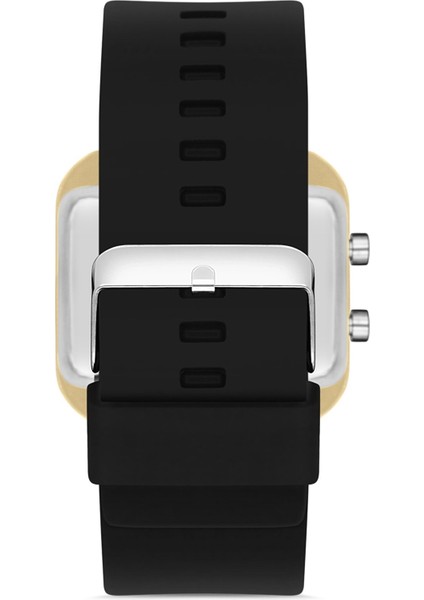 Unisex Siyah Silikon Kordonlu Dijital Kol Saati APWR033002 modelleri