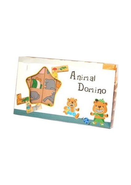 Hayvanlar Ahşap Domino Blokları Erken Eğitim Çocukluk Yapı Taşı Oyuncaklar Çocuk Standardanimal Desen Domino Blokları Oyuncak | Domino (Yurt Dışından)