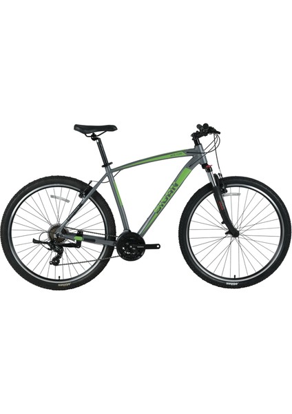 27.5j Bisan Mtx 7100 Dağ Bisikleti - Gri Yeşil - 43