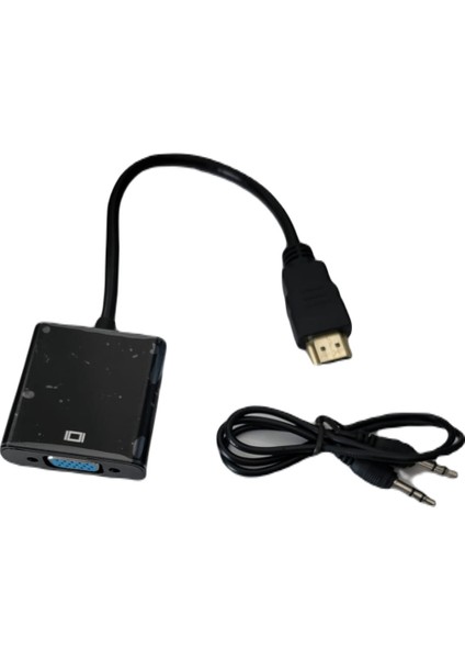 VGA To HDMI Ses Çıkışlı VGA To HDMI VGA Dan HDMI VGA HDMI Çevirici