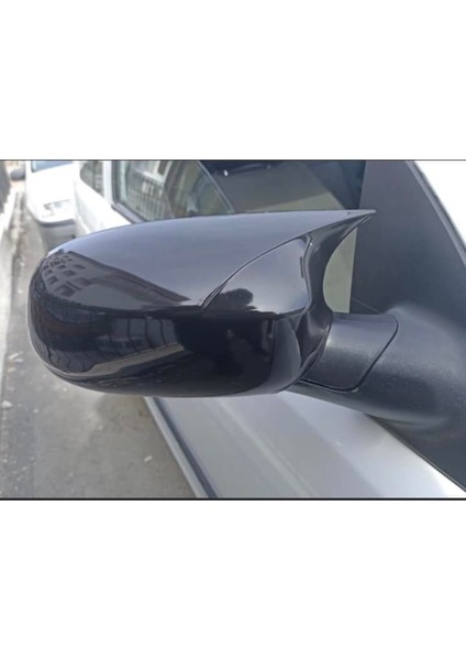 Opel Corsa C 2000-2006 Uyumlu Batman Yarasa Ayna Kapağı Piano Black Abs Plastik modelleri