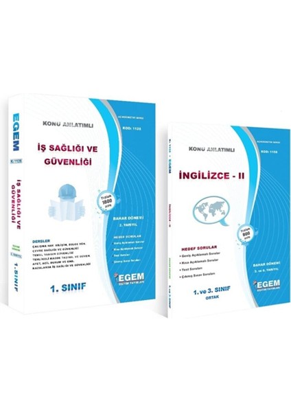AÖF 1. Sınıf İş Sağlığı ve Güvenliği Set(Bahar Dönemi) Set