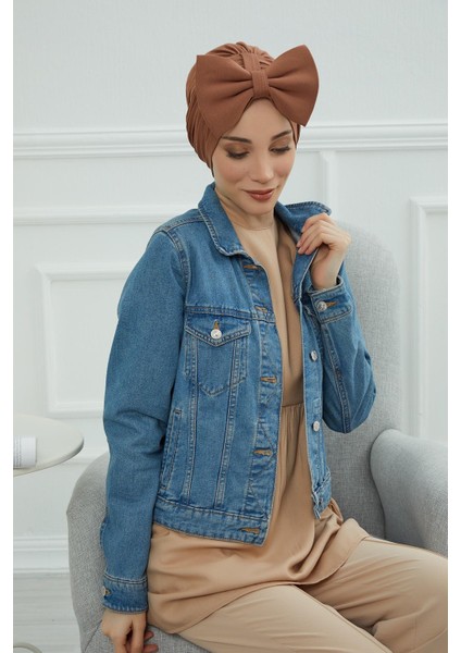 Dev Fiyonklu Bone,krem,b-11 fırsatları