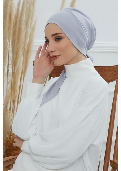 Ayşe Tasarım Kuşaklı Penye Bone,pudra,b-49 fiyatları
