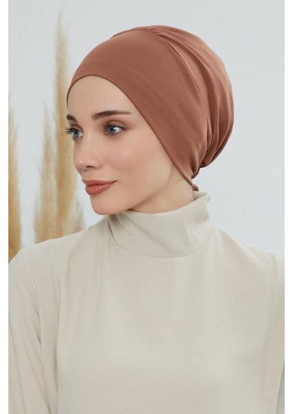 Kuşaklı Penye Bone,pudra,b-49 indirimleri