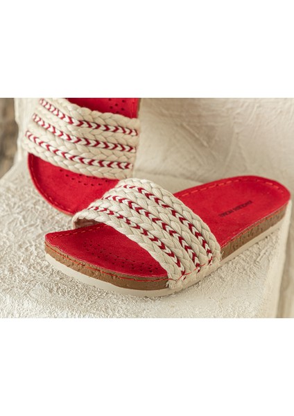 Soft Straw Kadın Sokak Terliği 39 Kırmızı fiyatları
