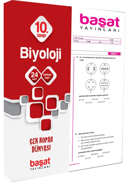 Başat Yayınları 10. Sınıf Biyoloji Çek Kopar Test