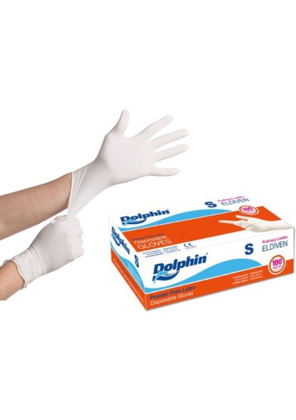 Lateks Pudrasız Muayene Eldiven S - Small 20 Paket 100'LÜ(KOLI)