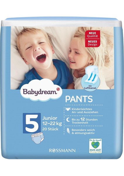 Babydream Bebek Külot Bez 5 Beden 20'li