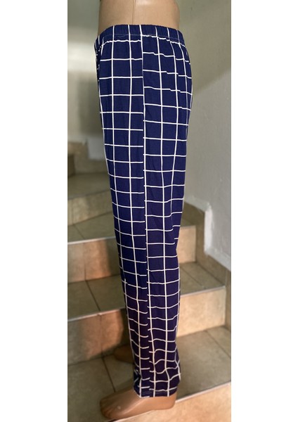Penye Kareli Pijama Alt