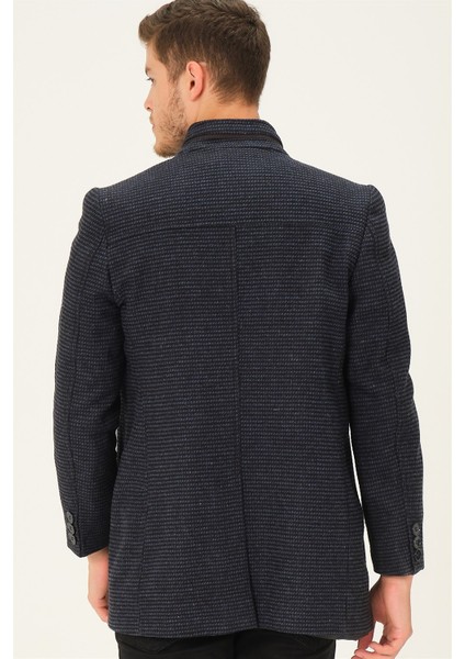 PLT8369 Dewberry Palto-Siyah-Lacivert