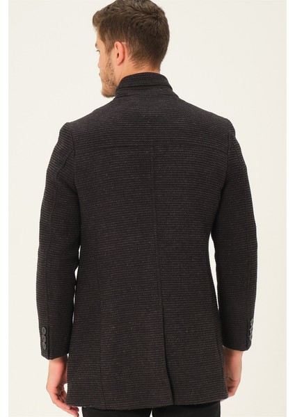 PLT8369 Dewberry Palto-Desenli Siyah fiyatları