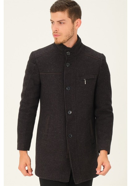 PLT8369 Dewberry Palto-Desenli Siyah indirimleri