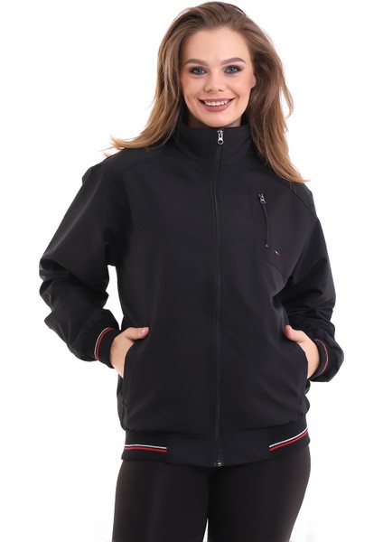 Everest Kadın Mevsimlik Dik Yaka Astarlı Cepli Su Itici Oversize Mont