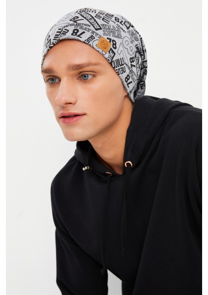 Gri Desen Erkek 4 Mevsim Pamuklu, Esnek, Ultra Yumuşak Hafif, Terletmez, Ip Detaylı Penye Şapka fırsatları