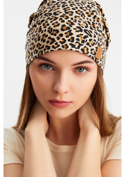 Leopar Kadın 4 Mevsim Pamuklu, Esnek, Ultra Yumuşak Hafif, Terletmez, Ip Detaylı Penye Şapka fiyatları