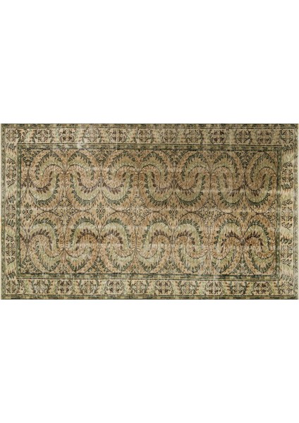 El Dokuma Vintage Eskitme Halı 143 x 242CM 8758