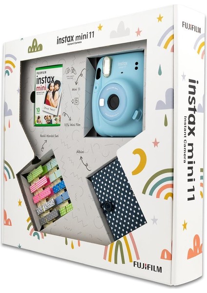 Fujıfılm - Instax Mini 11 Akordiyon Albüm ve Mandallı Mavi Box fiyatları