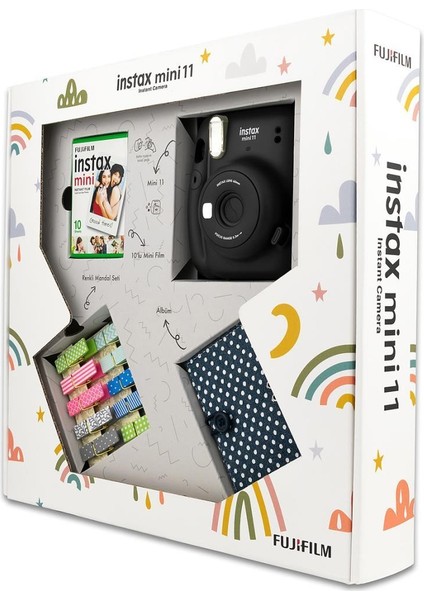 Fujıfılm - Instax Mini 11 Akordiyon Albüm ve Mandallı Siyah Box fiyatları
