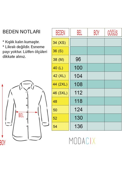 Uzun Siyah Beyaz Ekose Kışlık Tunik