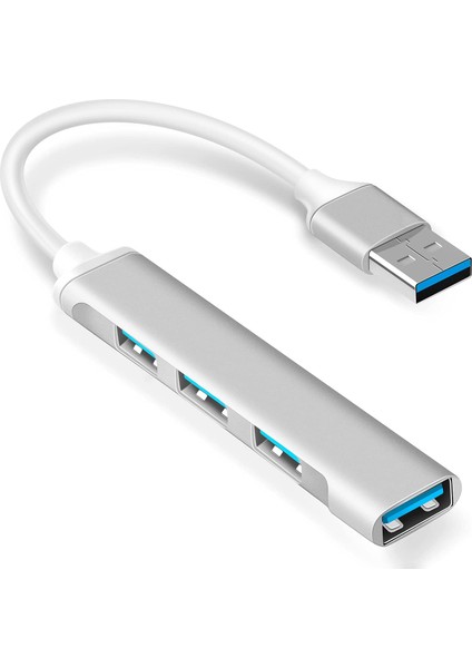 4 Port USB Hub USB 3.0 Ultra Slim USB Hub 4lü USB Çoklayıcı Alimunyum Kasa Ultra Ince USB Çoğaltıcı